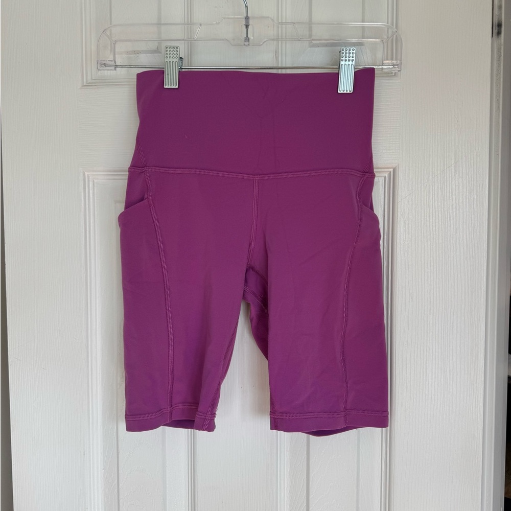 Lululemon high rise biker shorts